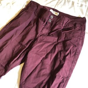 Torrid Maroon Skinny Jeans